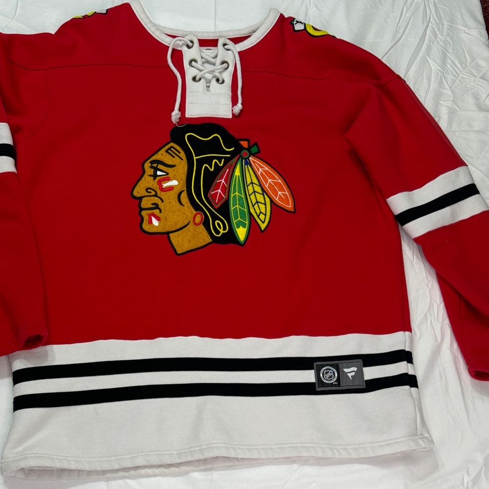 Chicago Blackhawks Hockey Sweatshirt Jersey with Logo